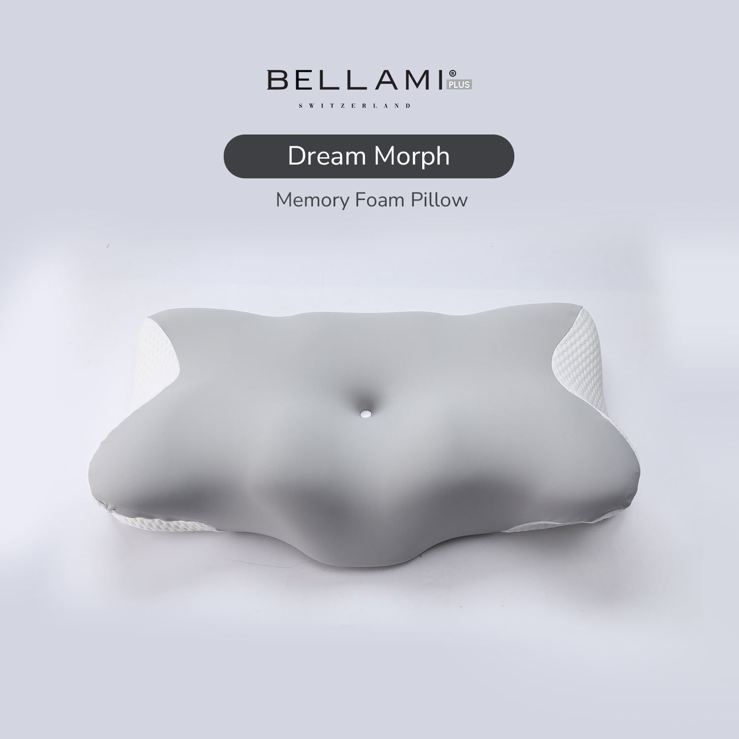 Bellami Plus Tech Series I Dream Morph Memory Foam Pillow I Adaptive Pressure Relief | Wide Contour
