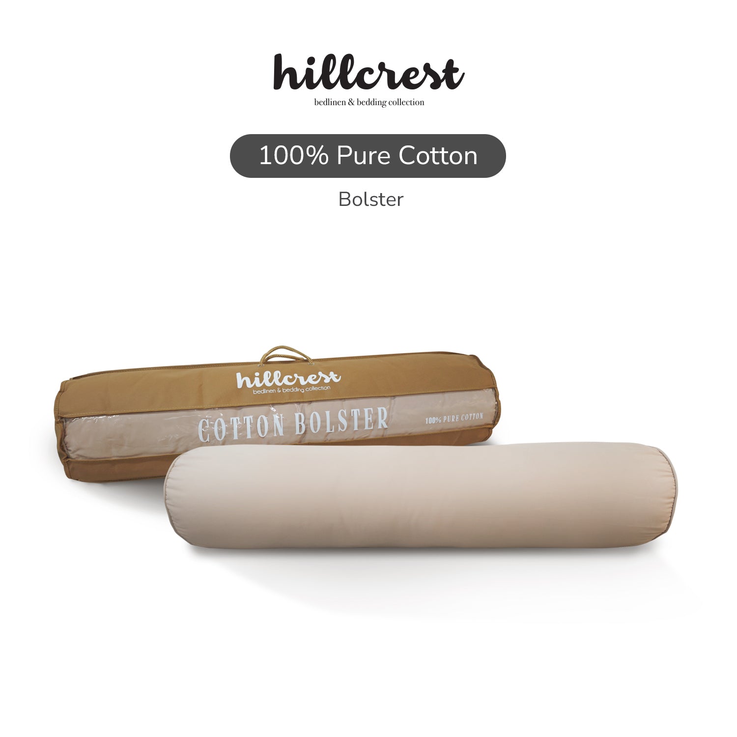 Hillcrest I  Organic Cotton Bolster I Medium-Firm Support