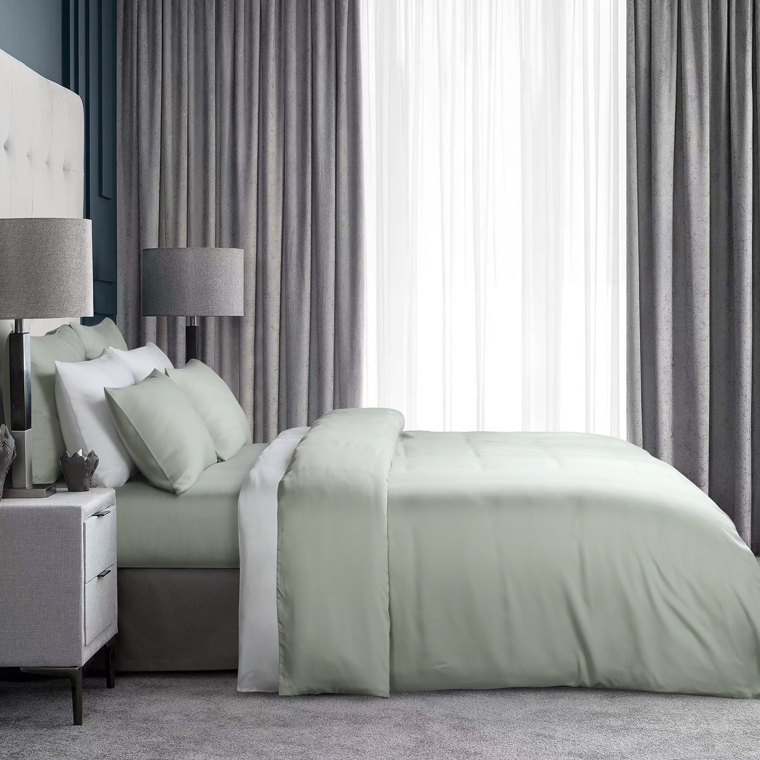 BELLAMI I Sustainable TENCEL™ 1200TC Bed Set with Sheets & Pillowcases