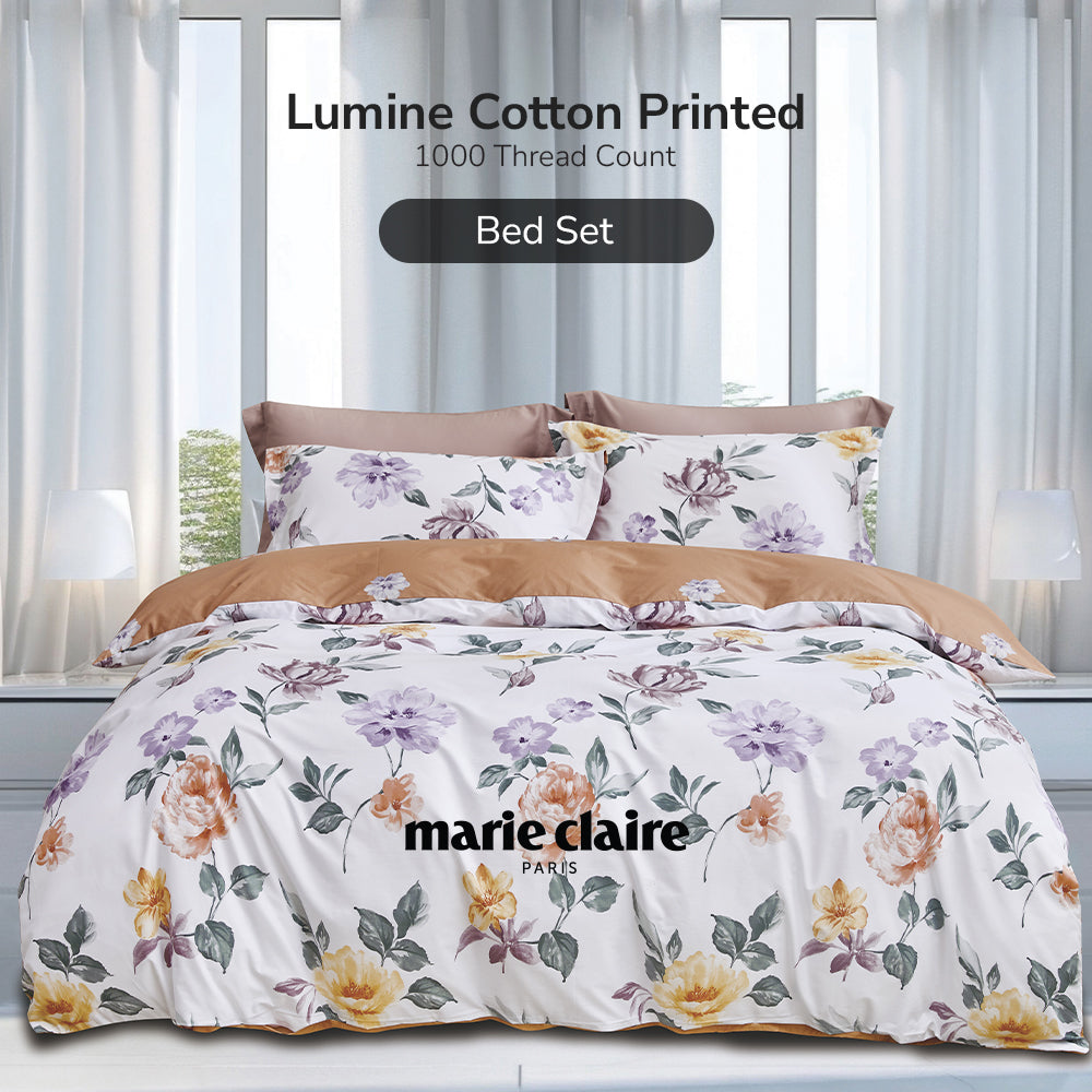 Marie Claire I Lumine 100% Combed Cotton I 1000TC I Fitted Sheet Set I Bed Set - Abel