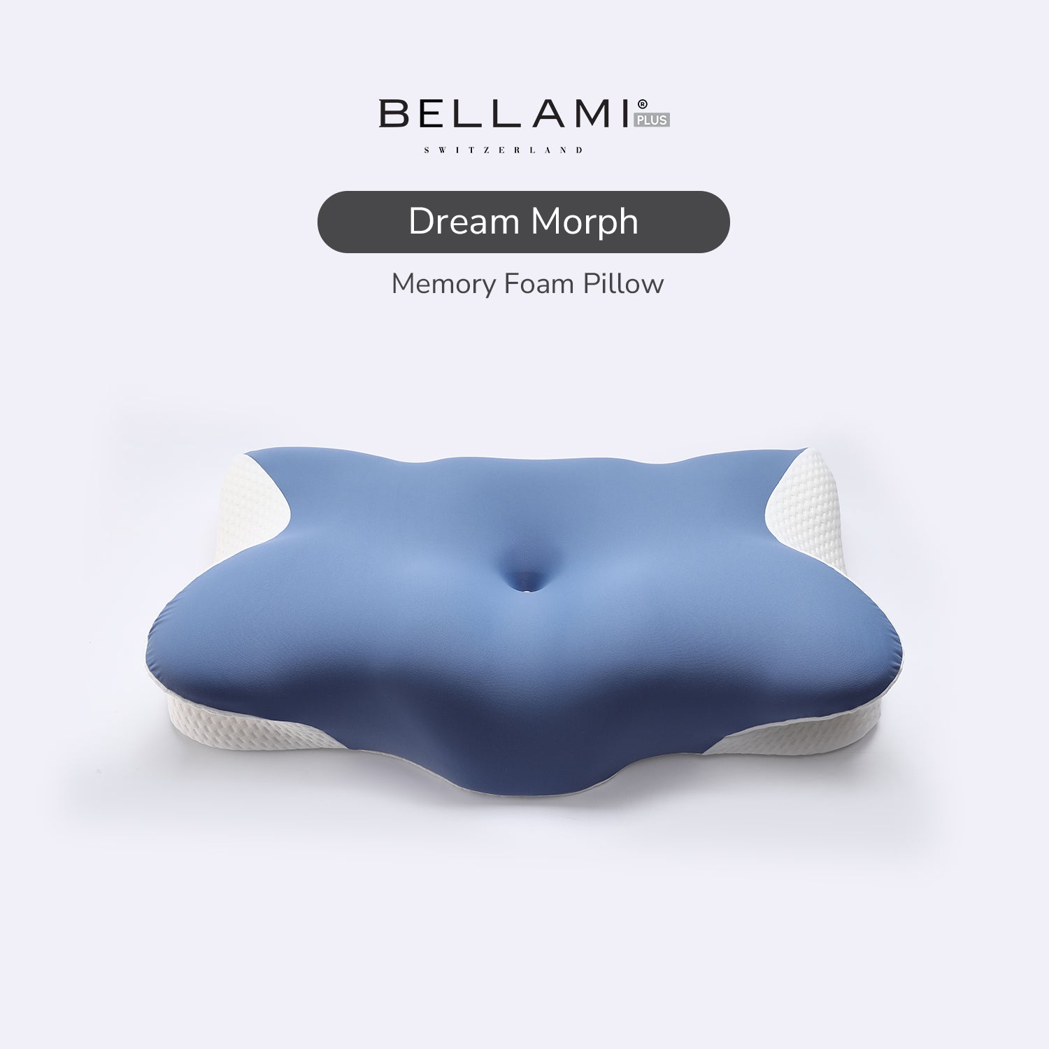 Bellami Plus Tech Series I Dream Morph Memory Foam Pillow I Adaptive Pressure Relief | Wide Contour