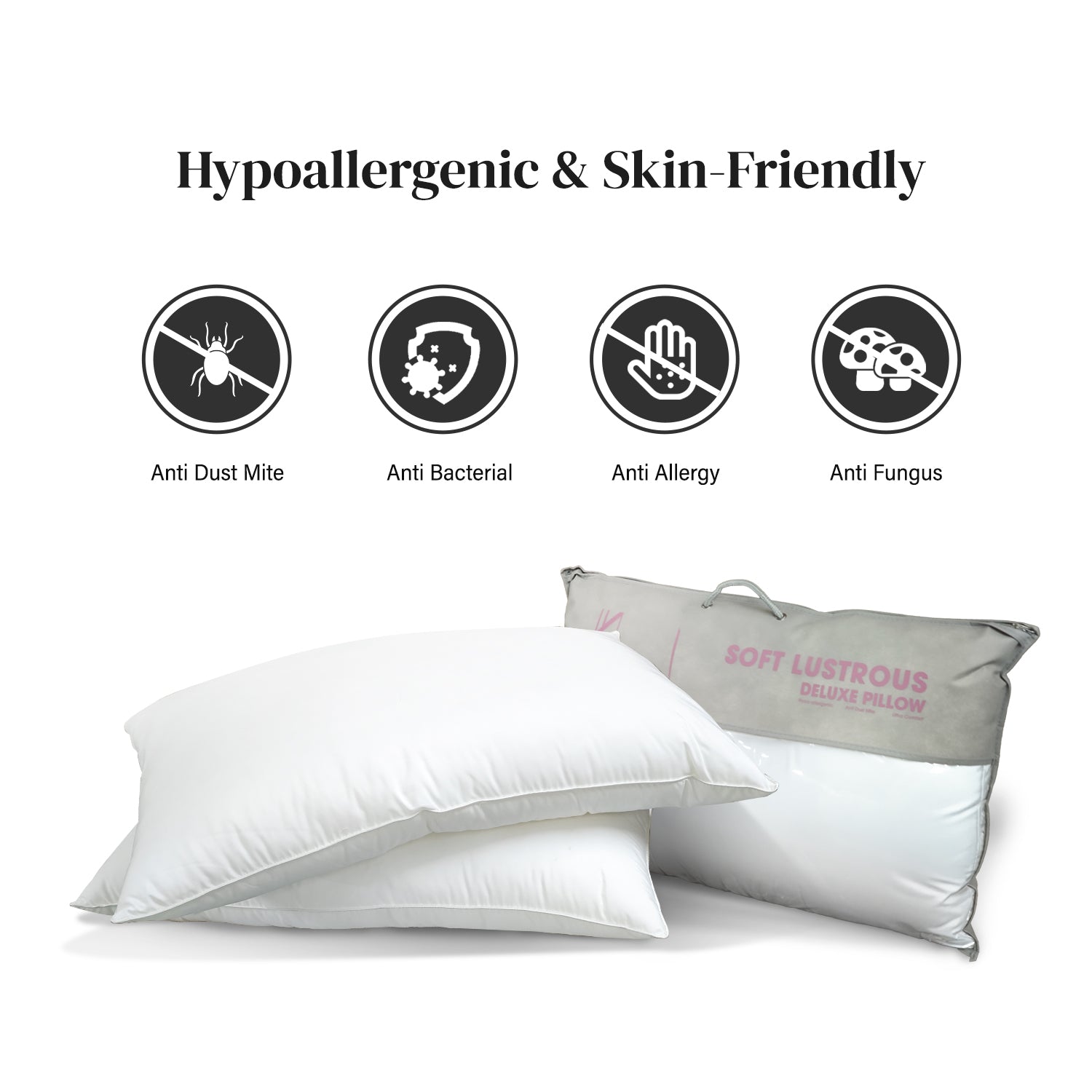 Intero I Soft Lustrous I Deluxe Pillow