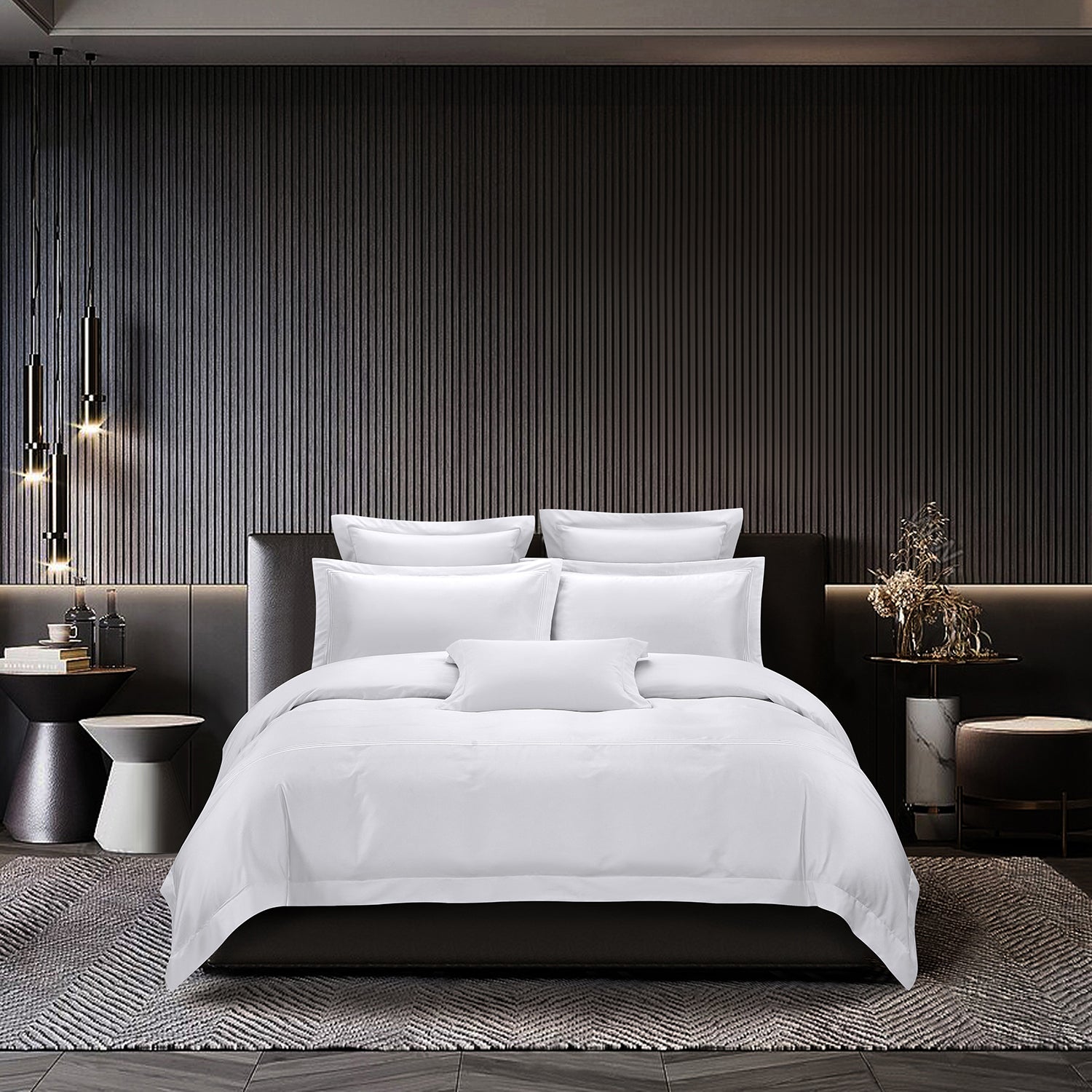 Marie Claire Hotel Suite Deluxe Collection 100% Cotton 1200 Thread Count Bed Set I Pillow Case I Bolster Case