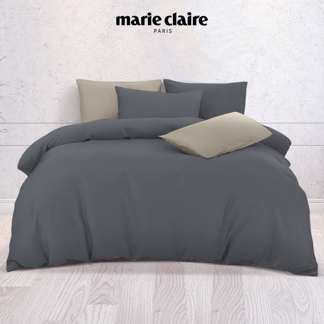 Marie Claire I MORPHEUS I Solid 100% Cotton I 950TC I Fitted Sheet Set I Pillow Case I Bolster Case -5 Colour