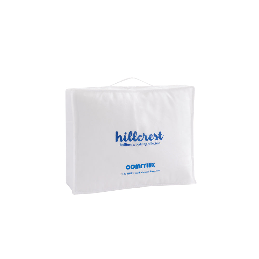 Hillcrest I ComfyLux I Fitted Mattress Protector I Fits UP TO 45cm I 4-Way Protection - 4 Sizes