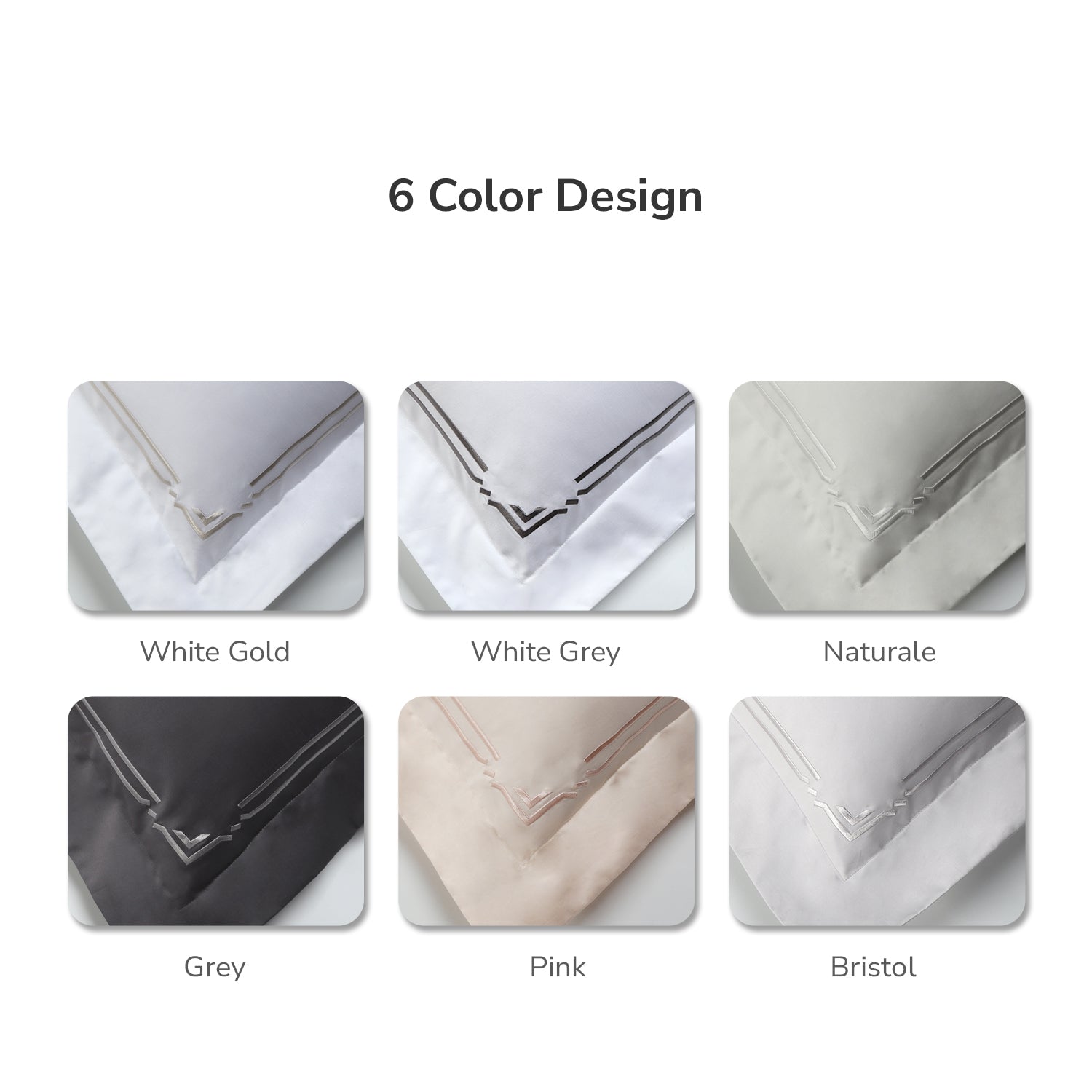 Bellami Monti 100% Egyptian Cotton 1500 Thread Count Fitted Sheet Set | Duvet Cover Set I Pillow Bolster Case