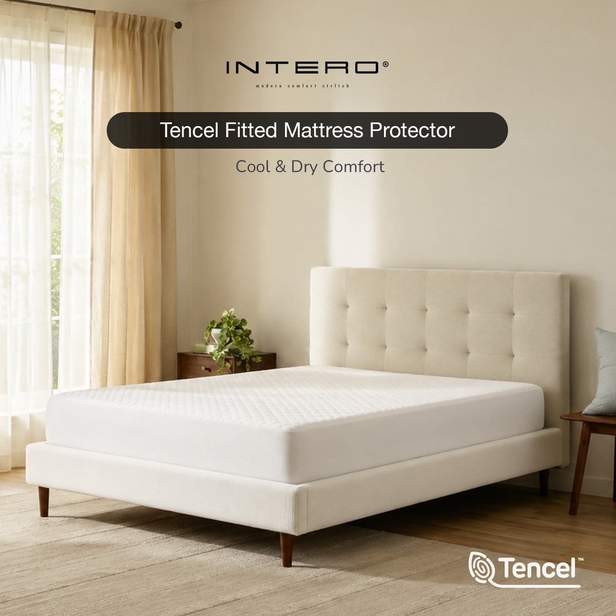 IE Maison Tencel Waterproof Fitted Mattress Protector