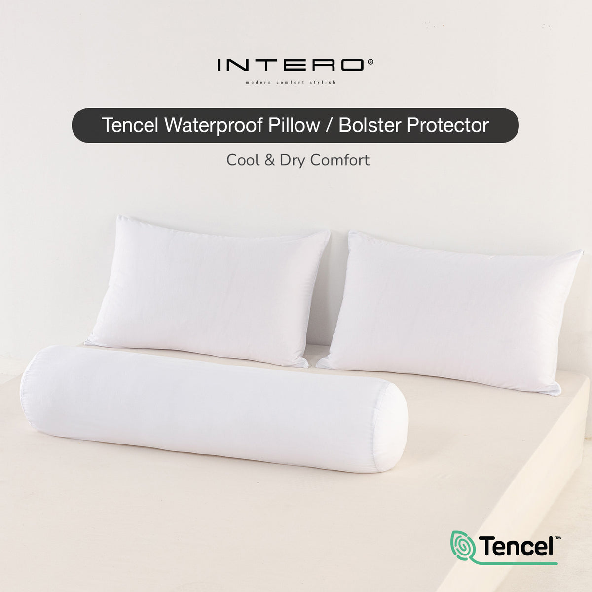 IE Maison Tencel Waterproof Pillow & Bolster Protector