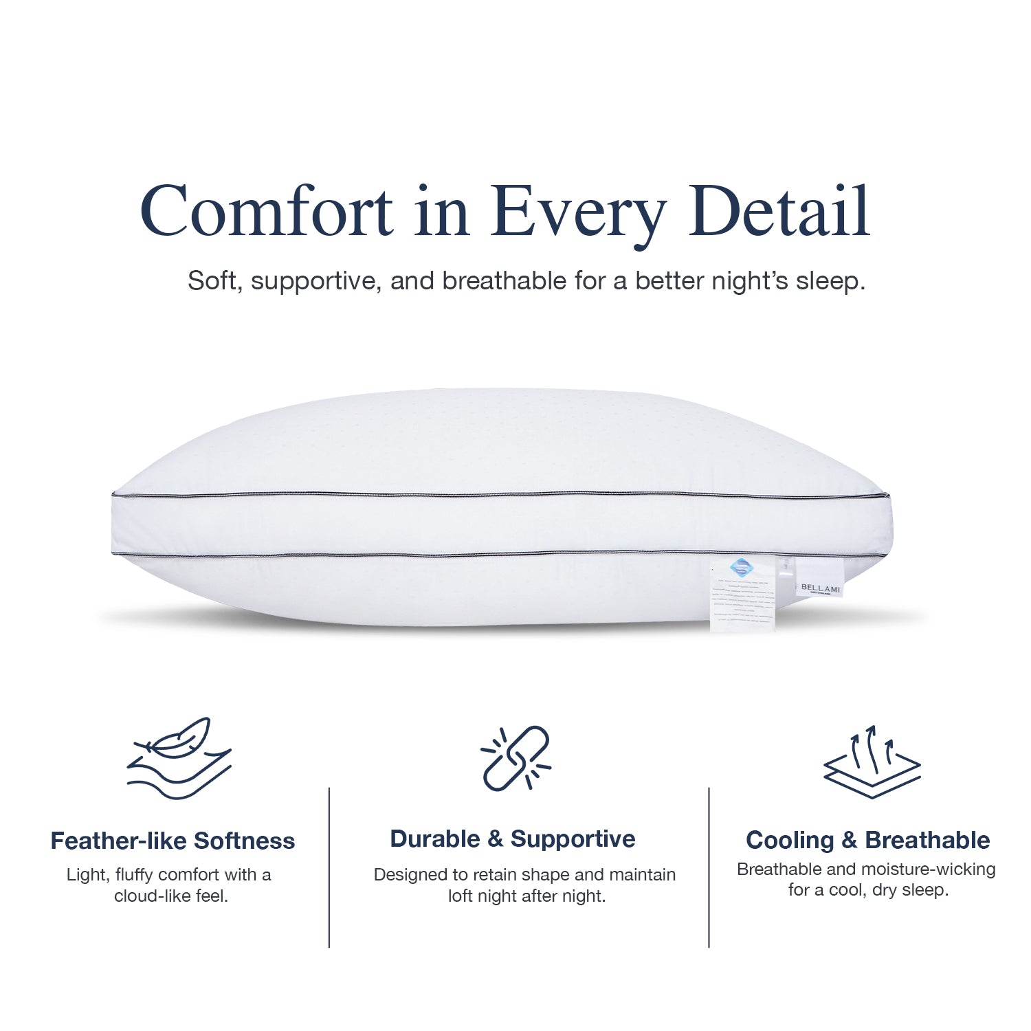 Bellami ZZEN Tencel™ DownFeel® Loft Pillow - 1600g