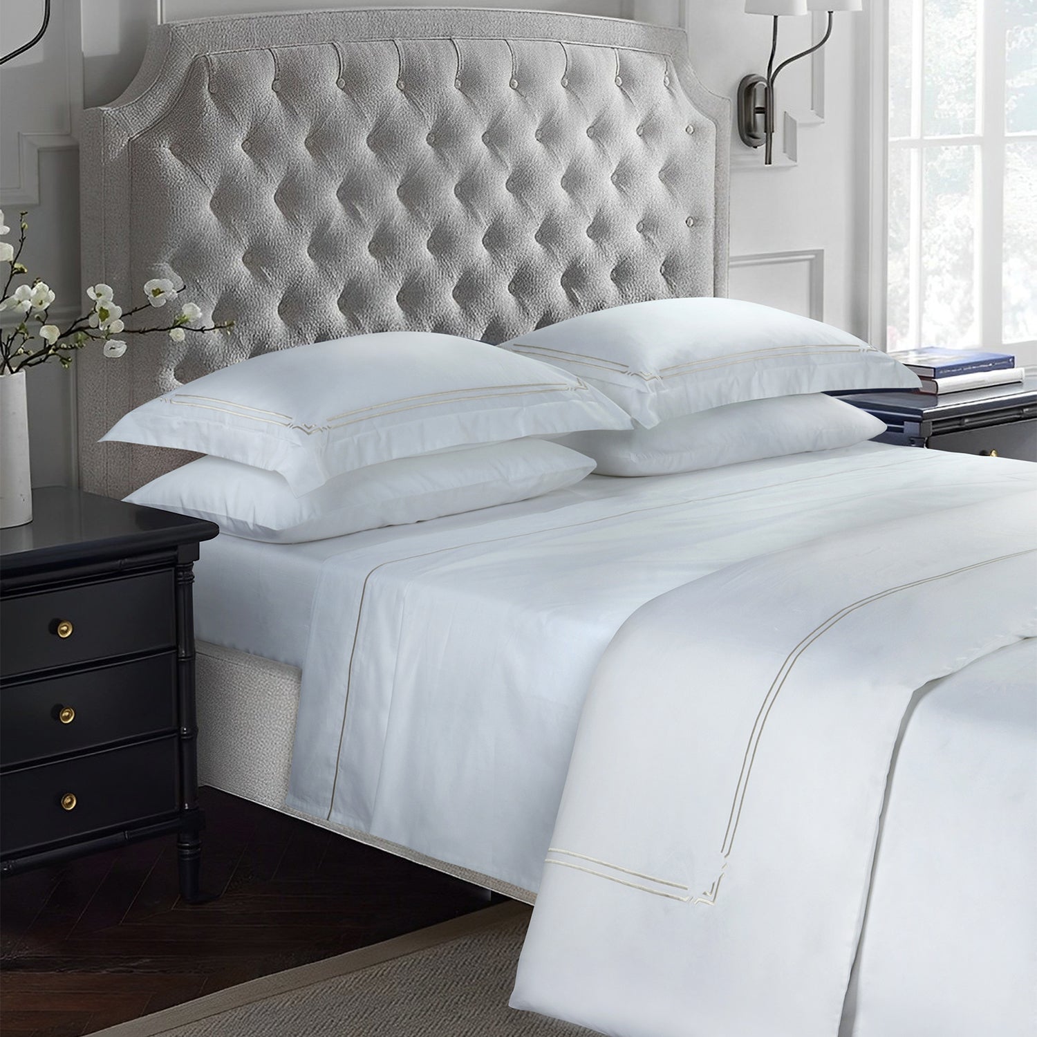 Bellami I Monti I 100% Egyptian Cotton I 1500TC I Fitted Sheet Set I Duvet Cover Set - 6 Colours