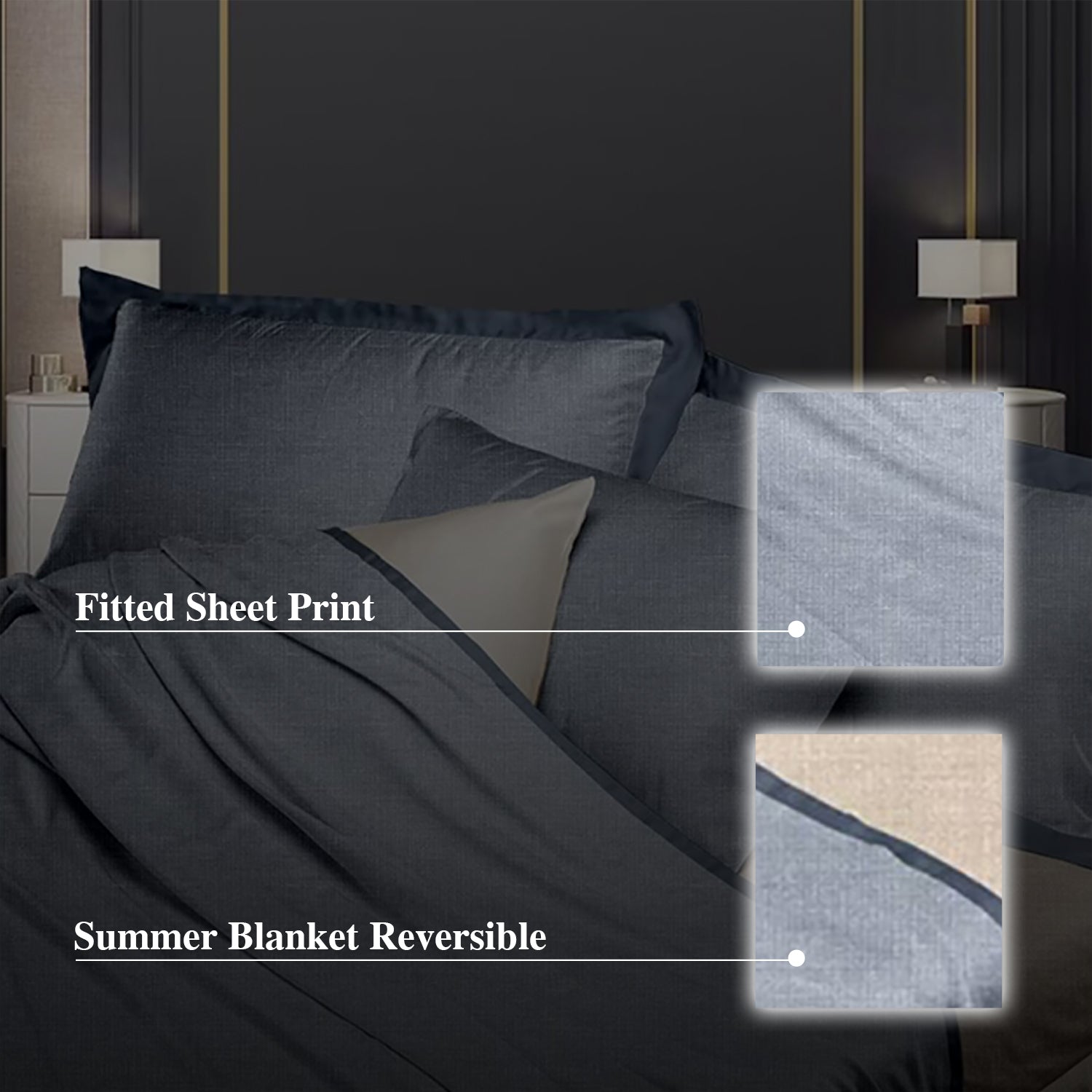 Hillcrest I Group A ComfyLux Printed Microfiber I 988TC I Fitted Sheet Set I Summer Blanket I No Quilt Cover - Cheers
