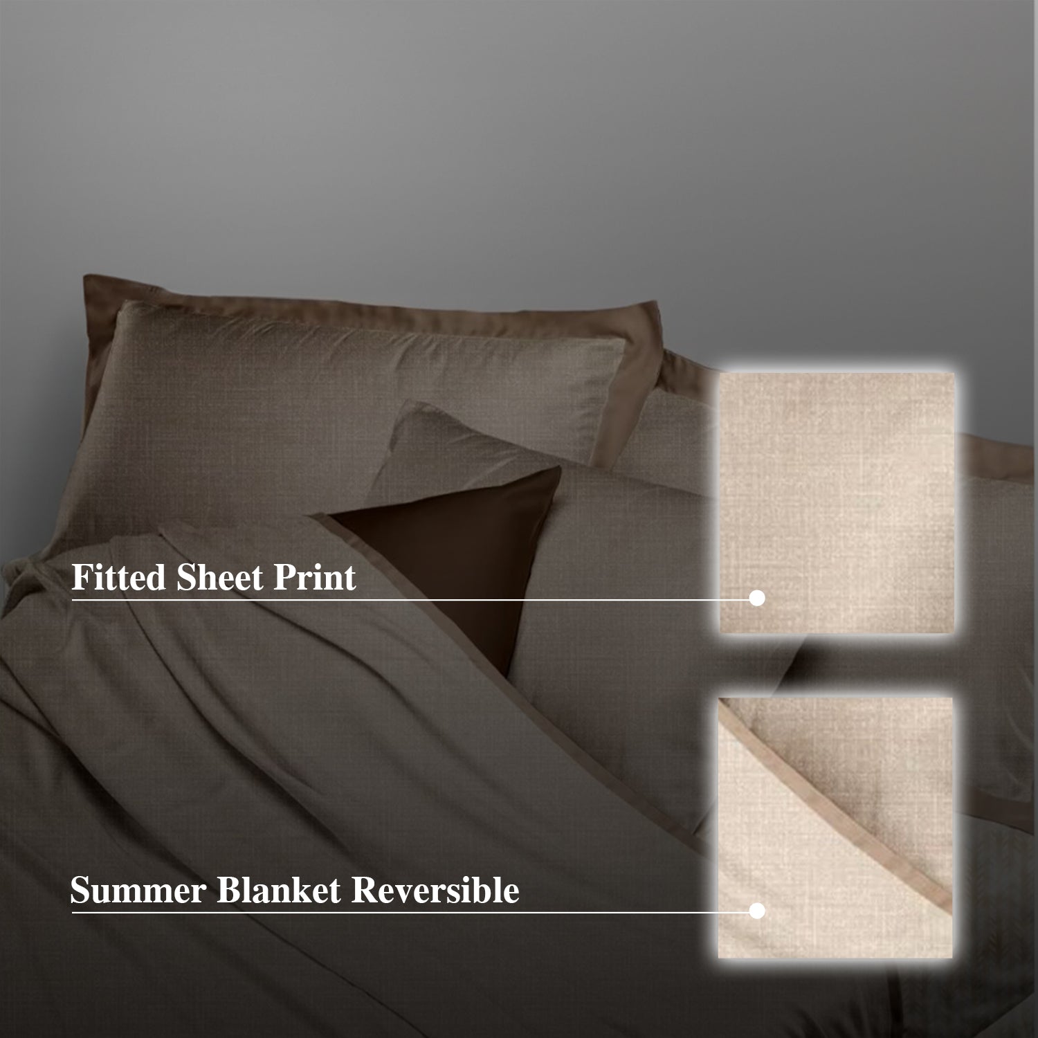 Hillcrest I Group B ComfyLux Printed Microfiber I 988TC I Fitted Sheet Set I Summer Blanket I No Quilt Cover - Wealth