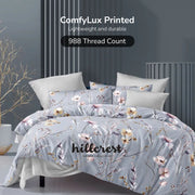 Hillcrest I Group B ComfyLux Printed Microfiber I 988TC I Fitted Sheet Set I Summer Blanket I No Quilt Cover - Fortune