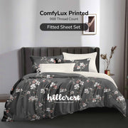 Hillcrest I ComfyLux Printed Microfiber I 988TC I Fitted Sheet Set I Summer Blanket I No Quilt Cover - Fantasy