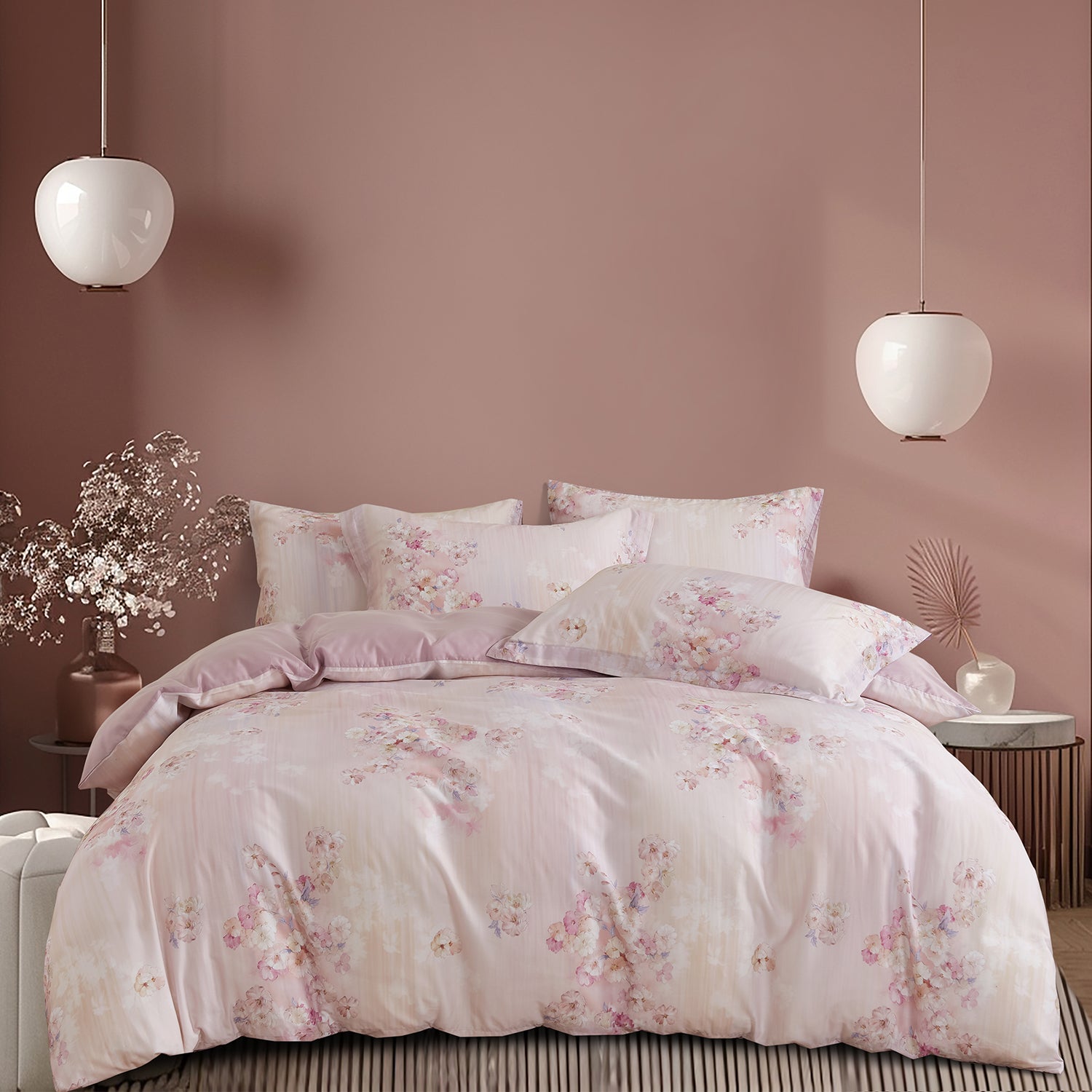Marie Claire I MONTAIGNE Lyocell Printed I 1000TC I Fitted Sheet Set I Bed Set - MC1024-01