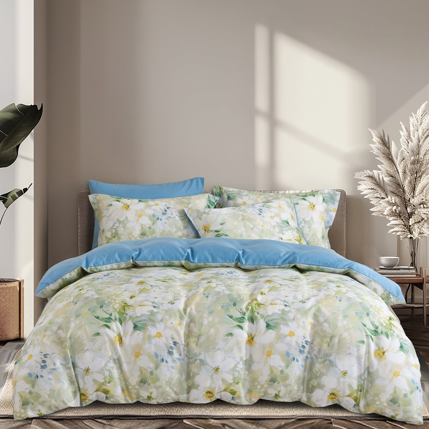 Marie Claire I MONTAIGNE Lyocell Printed I 1000TC I Fitted Sheet Set I Bed Set - MC1024-02