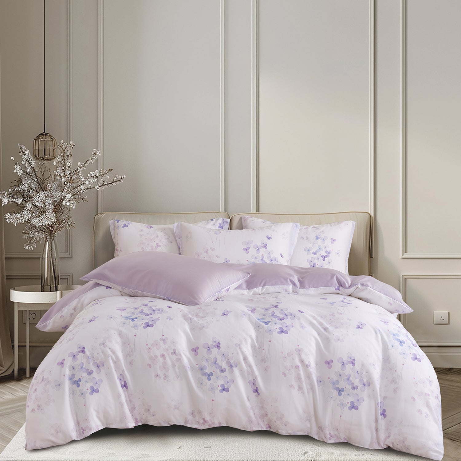 Marie Claire I MONTAIGNE Lyocell Printed I 1000TC I Fitted Sheet Set I Bed Set - MC1024-03