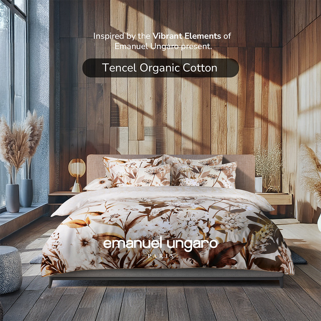 Ungaro I Summer 2025 TENCEL‚Ñ¢ I 1200TC I Organic Cotton I Bed Set - Lonnie