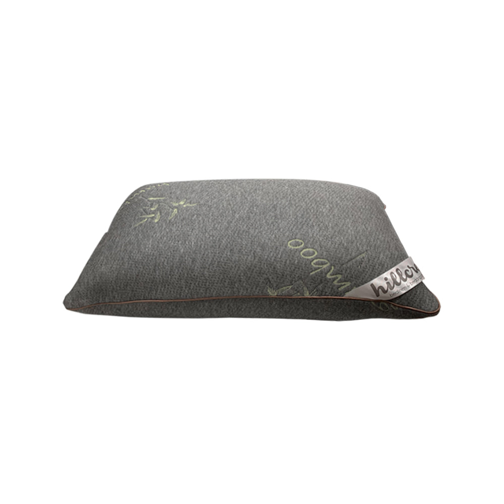 Hillcrest I Bamboo Charcoal I Memory Foam Pillow – Medium Support with Knitted Fabric