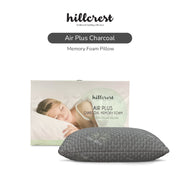 Hillcrest I Aloe Vera Charcoal I Memory Foam Pillow – Firm Support with Knitted Aloe Vera Fabric