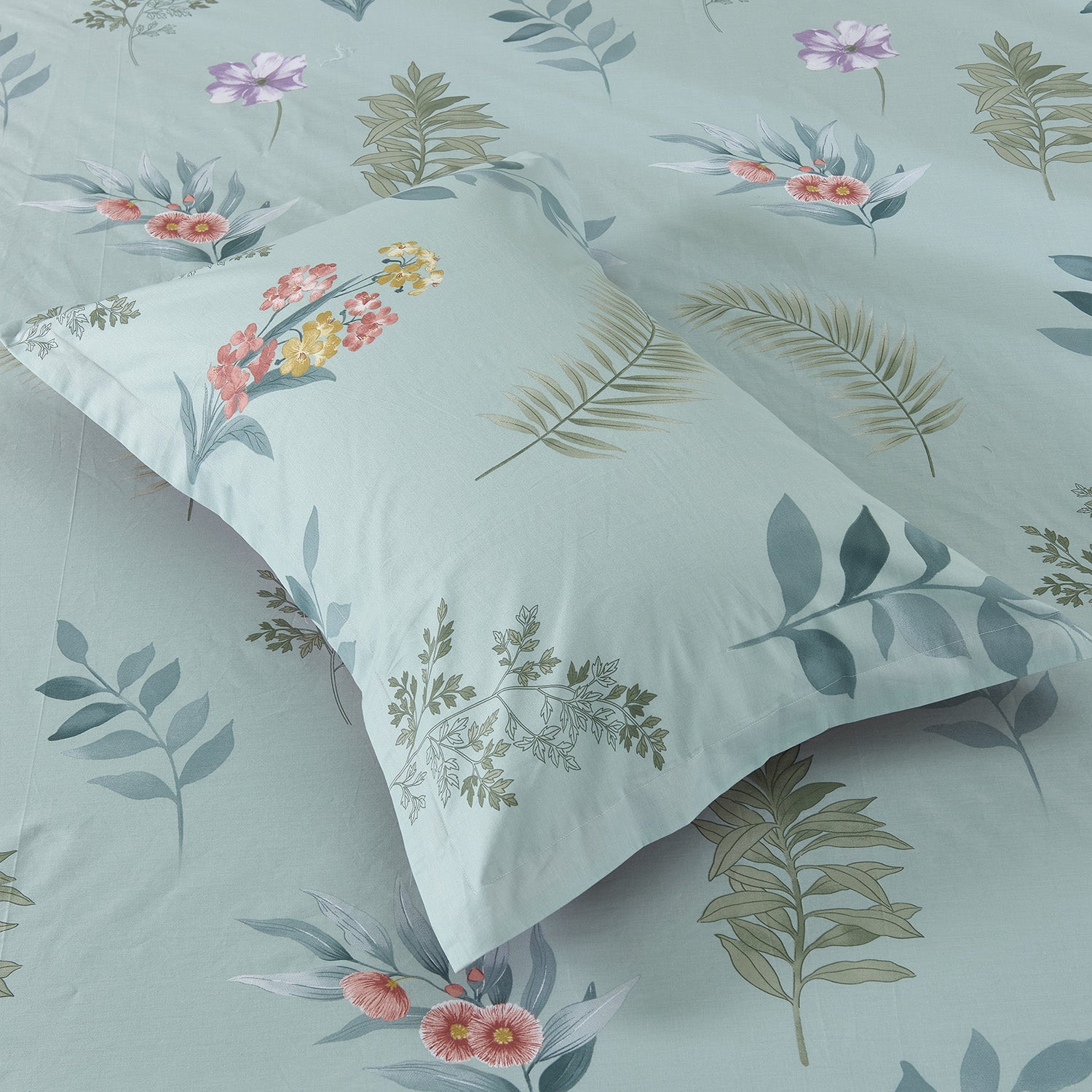 Marie Claire Lumine Printed 100% Combed Cotton 1000TC | Fitted Sheet Set I Bed Set - MC0525CTN-03