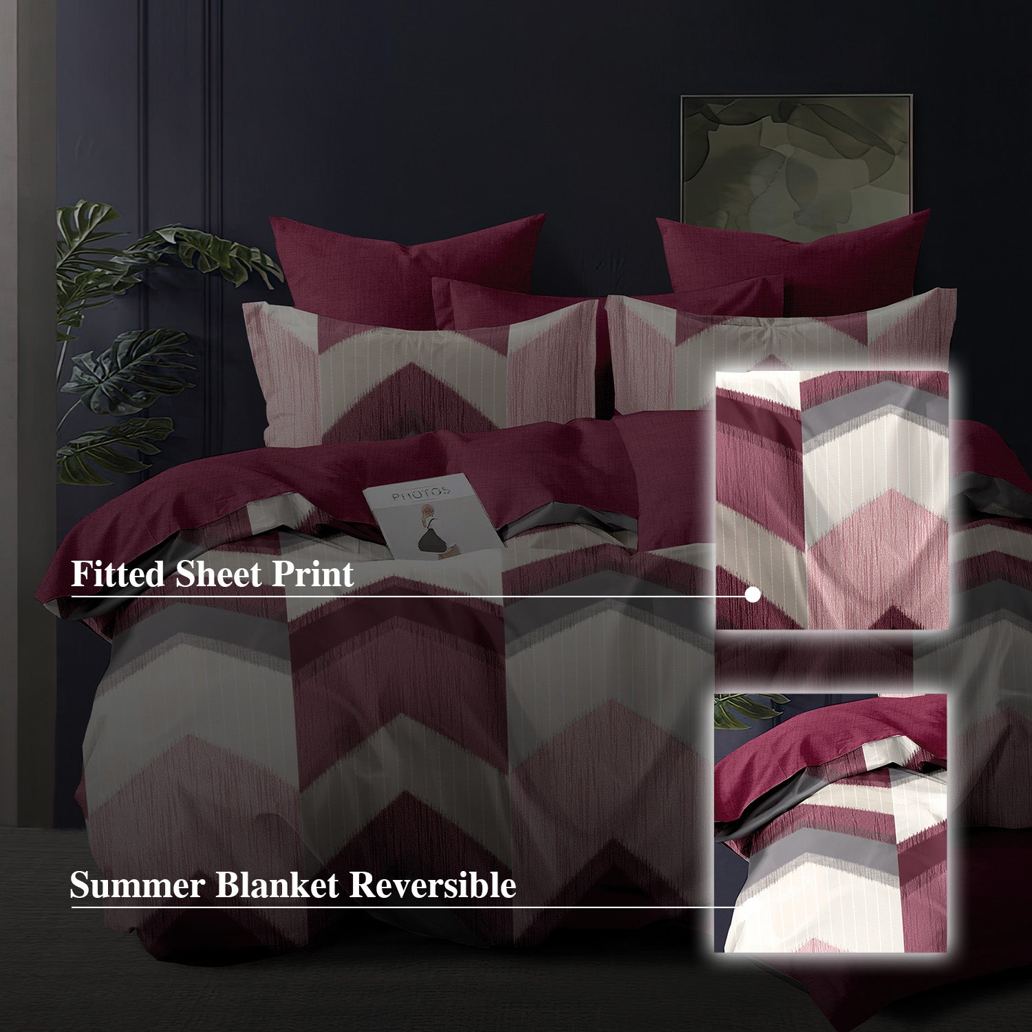 Hillcrest ComfyLux Prints 988TC | Fitted Sheet Set | (Without Quilt Cover) - LuxeLayer