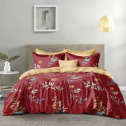 Hillcrest ComfyLux Prints 988TC | Fitted Sheet Set | (Without Quilt Cover) - RedWhisper