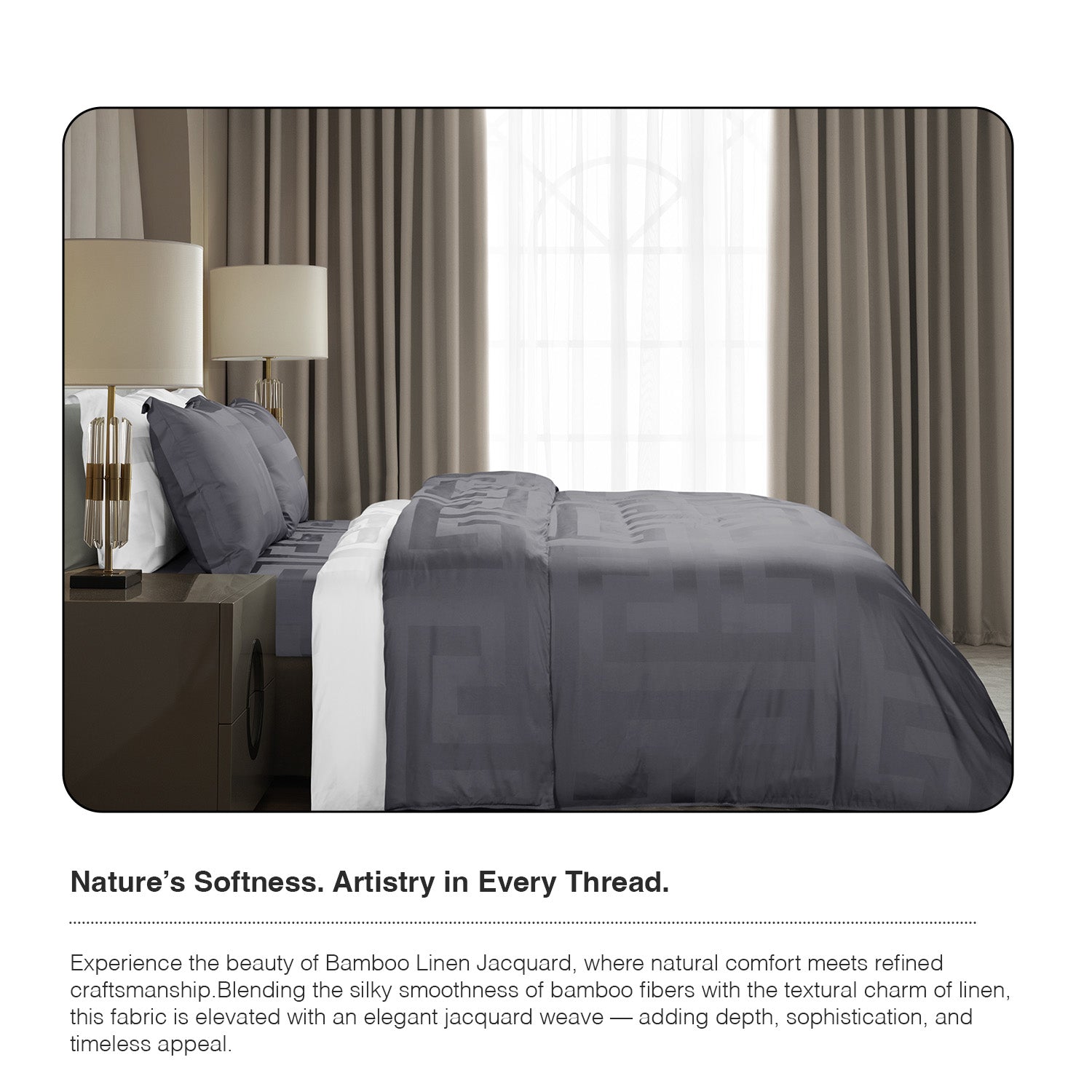 Intero Toni 7.0 Jacquard BambooPro™ Bedding Collection - Lavender