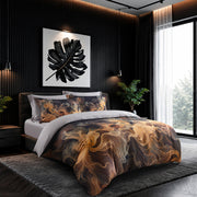 IE Maison Lumos Tencel Printed 1700TC Luxury Bed Set - Gilded Night