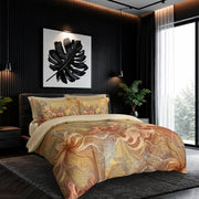 IE Maison Lumos Tencel Printed 1700TC Luxury Bed Set - Autumn Gold