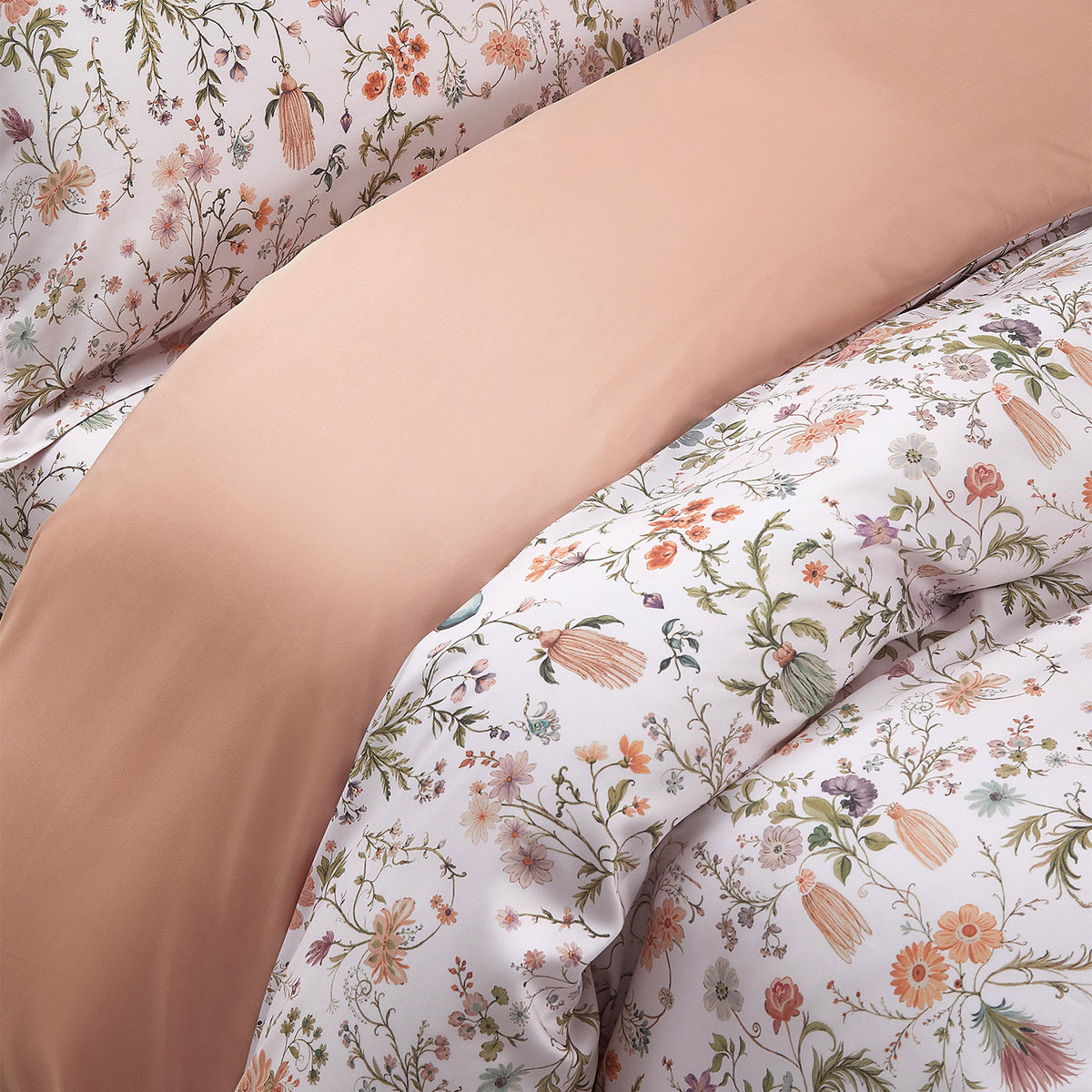 IE Maison Tencel Printed 1500TC Luxury Fitted Sheet & Bed Set - Wildflower Trail