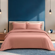 PRE- Order Intero | Tranquil | 1500TC Tencel Solid | Fitted Sheet Set | Bed Set | Ultra Soft & Smooth - Peachy