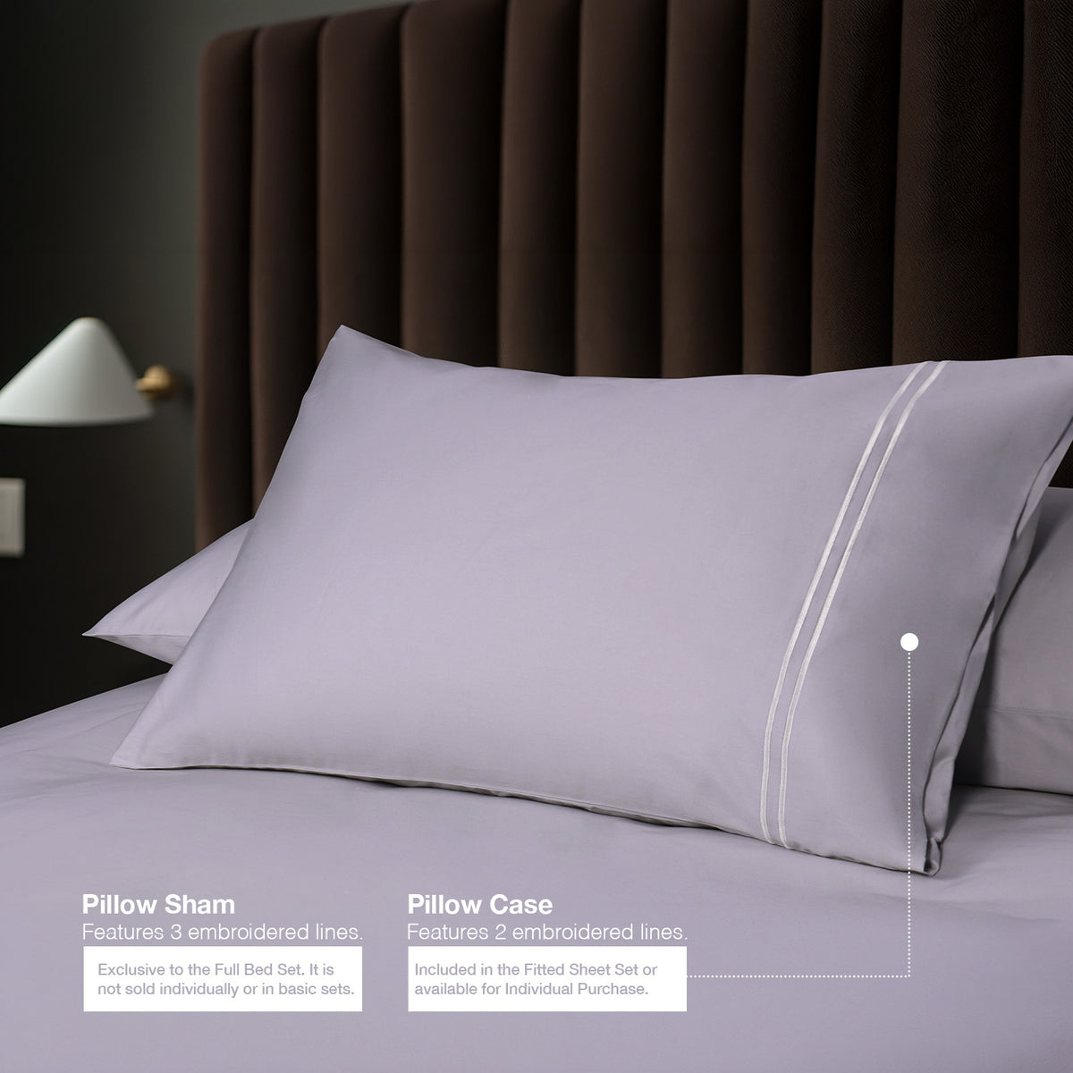 IE Maison Hotel Suite Premium Cotton Solid Bedding Set with Embroidery