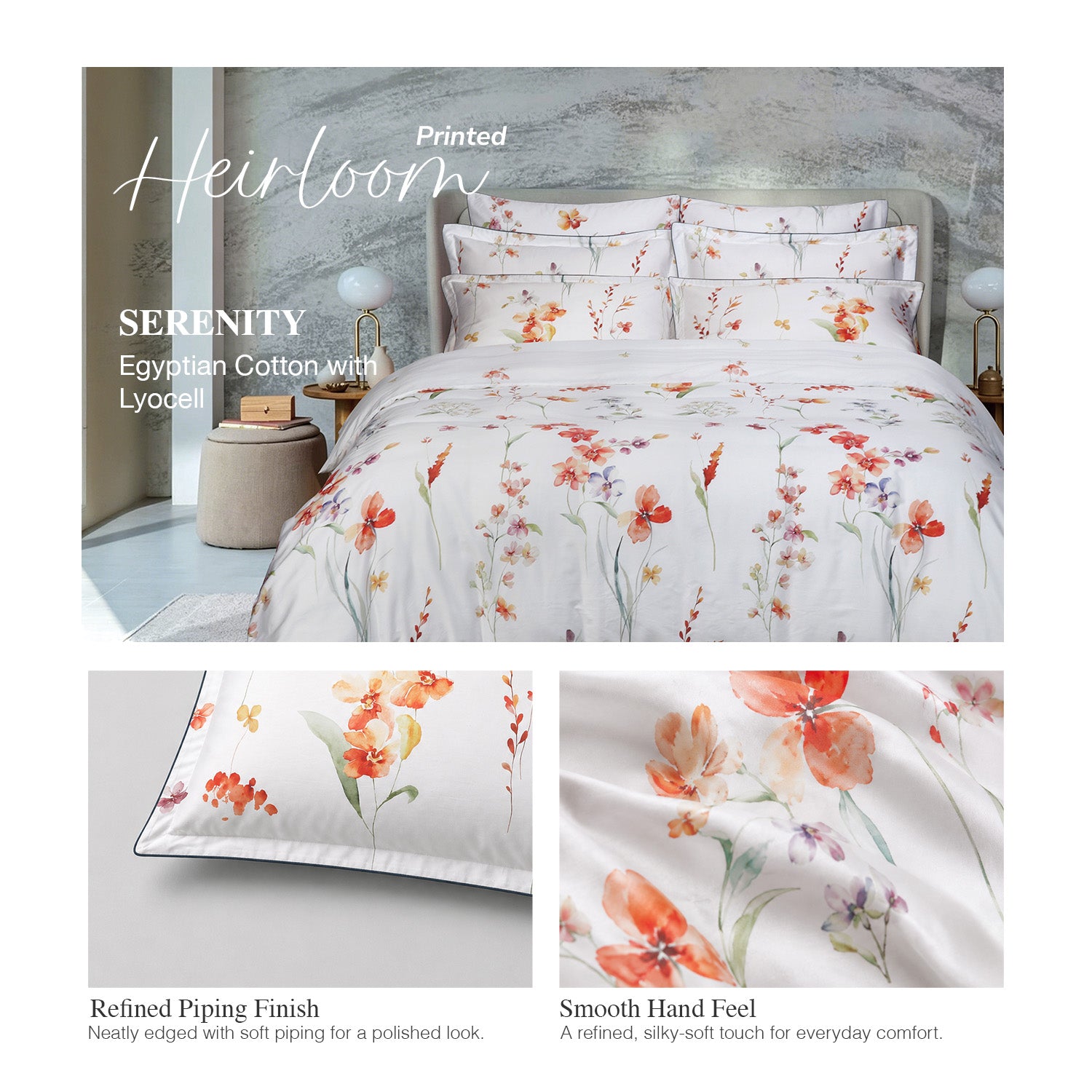 Bellami Heirloom Tencel Lyocell & Egyptian Cotton Luxury Bedding Set
