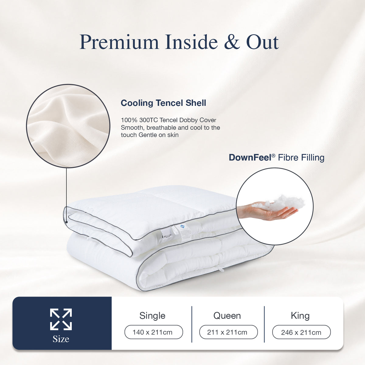 Bellami ZZen Tencel™ DownFeel® Luxury Quilt