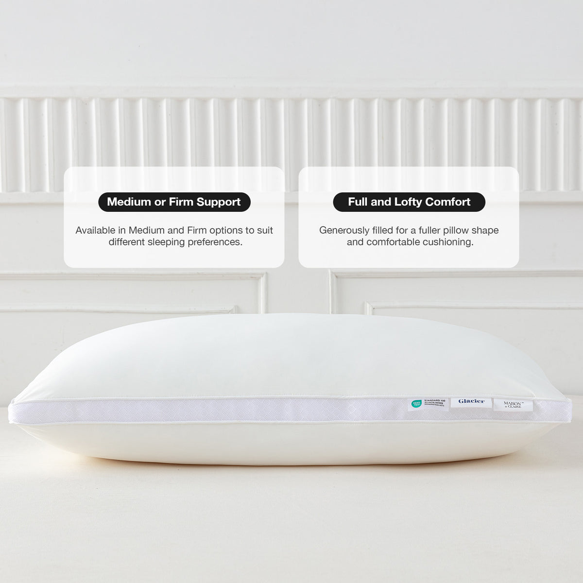 IE Maison Glacier Cooling Loft Pillow – Medium & Firm Support