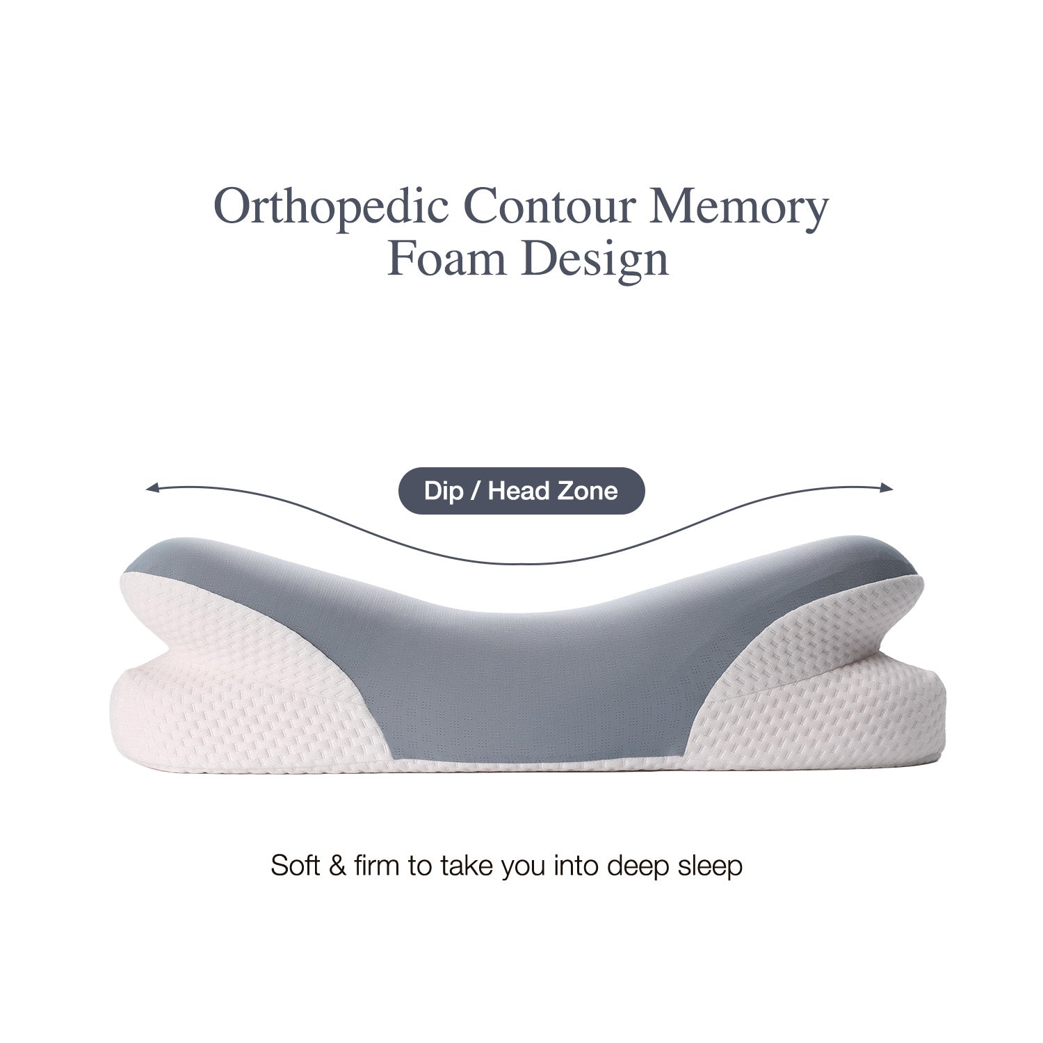 Bellami Plus Tech Series Ergo Rest Memory Foam Pillow Ergonomic Support