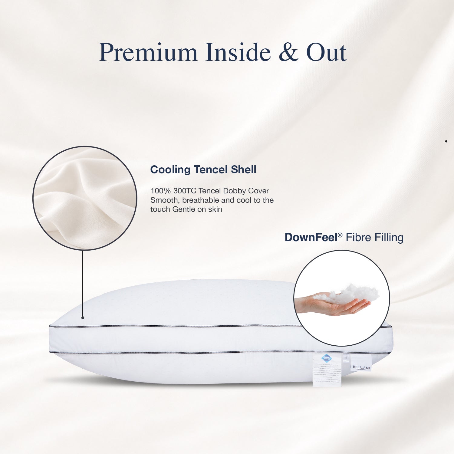 Bellami ZZEN Tencel™ DownFeel® Loft Pillow - 1600g