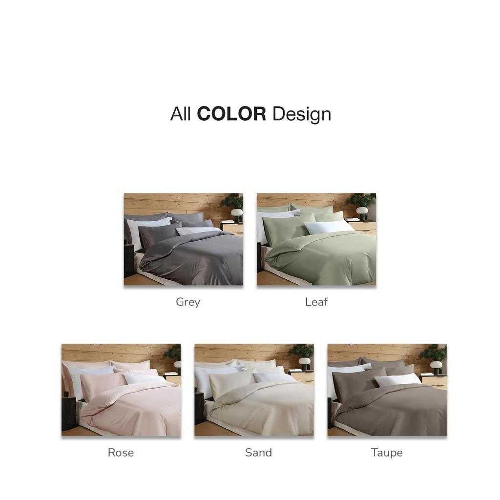 Bellami Heirloom Basic 2.0 Solid Beddings | Fitted Sheet | Bed Set | Pillow Case | Bolster Case - 1300TC Aris Organic Cotton & Lyocell