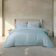 Intero BambooPro Beyond Thread Count Geo Jacquard Luxury Bedding Set - Morning Blue