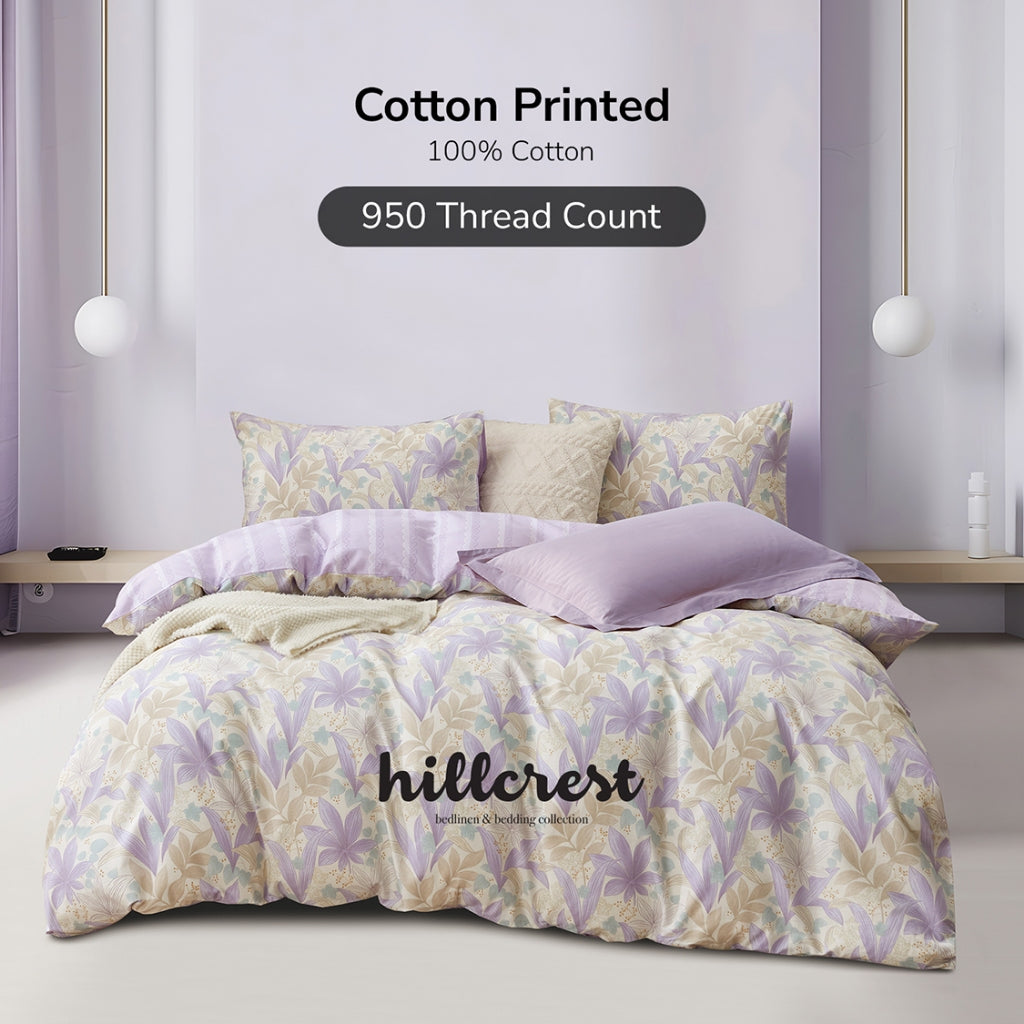 Hillcrest I Cotton Printed I 950TC I Fitted Sheet Set I Bed Set I HC0924 - 3