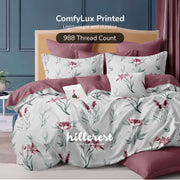 Hillcrest I ComfyLux Printed I 988TC I Fitted Sheet Set I No Quilt Cover - Wendy