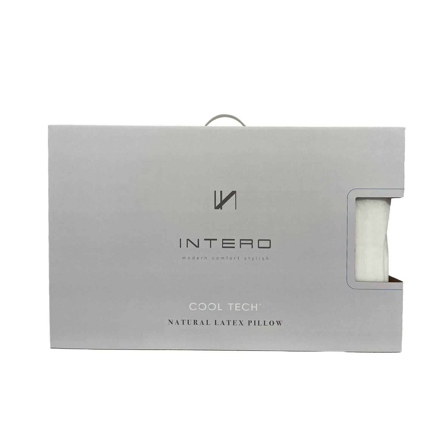 Intero Cooltech Latex Contour Pillow | Cooling Latex | Ergonomic Neck & Spine Support