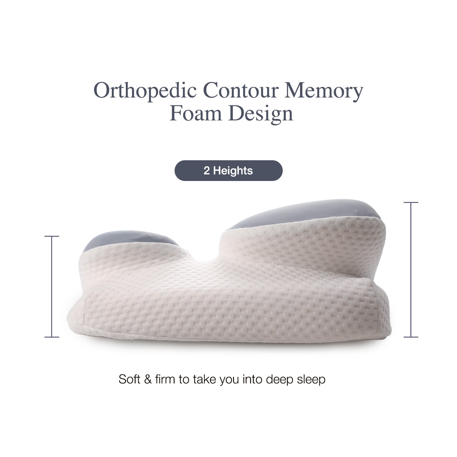 Bellami Plus Tech Series Ergo Rest Memory Foam Pillow Ergonomic Support