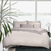 FOR PRE ORDER Bellami Trinity Calvi Duo Piping BambooPro Luxury Bedding Set - Ash Cream