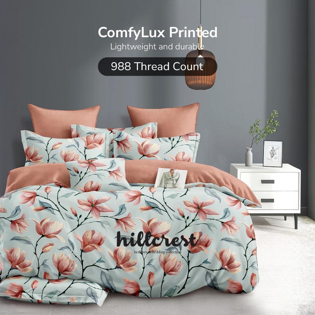 Hillcrest I 988TC ComfyLux I Printed Bedding Collection I Fitted Sheet Set - Petalux
