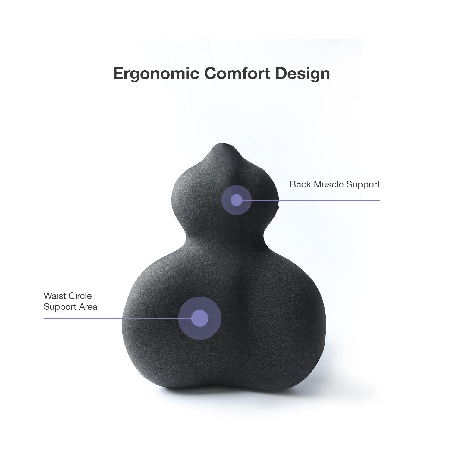 Bellami Plus AlignMate Lumbar Support - Memory Foam Back Cushion