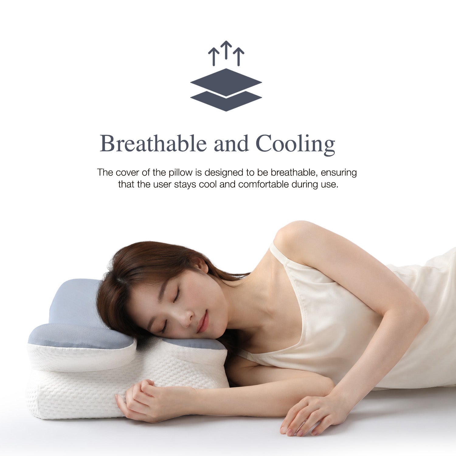 Bellami Plus Tech Series Ergo Rest Memory Foam Pillow Ergonomic Support