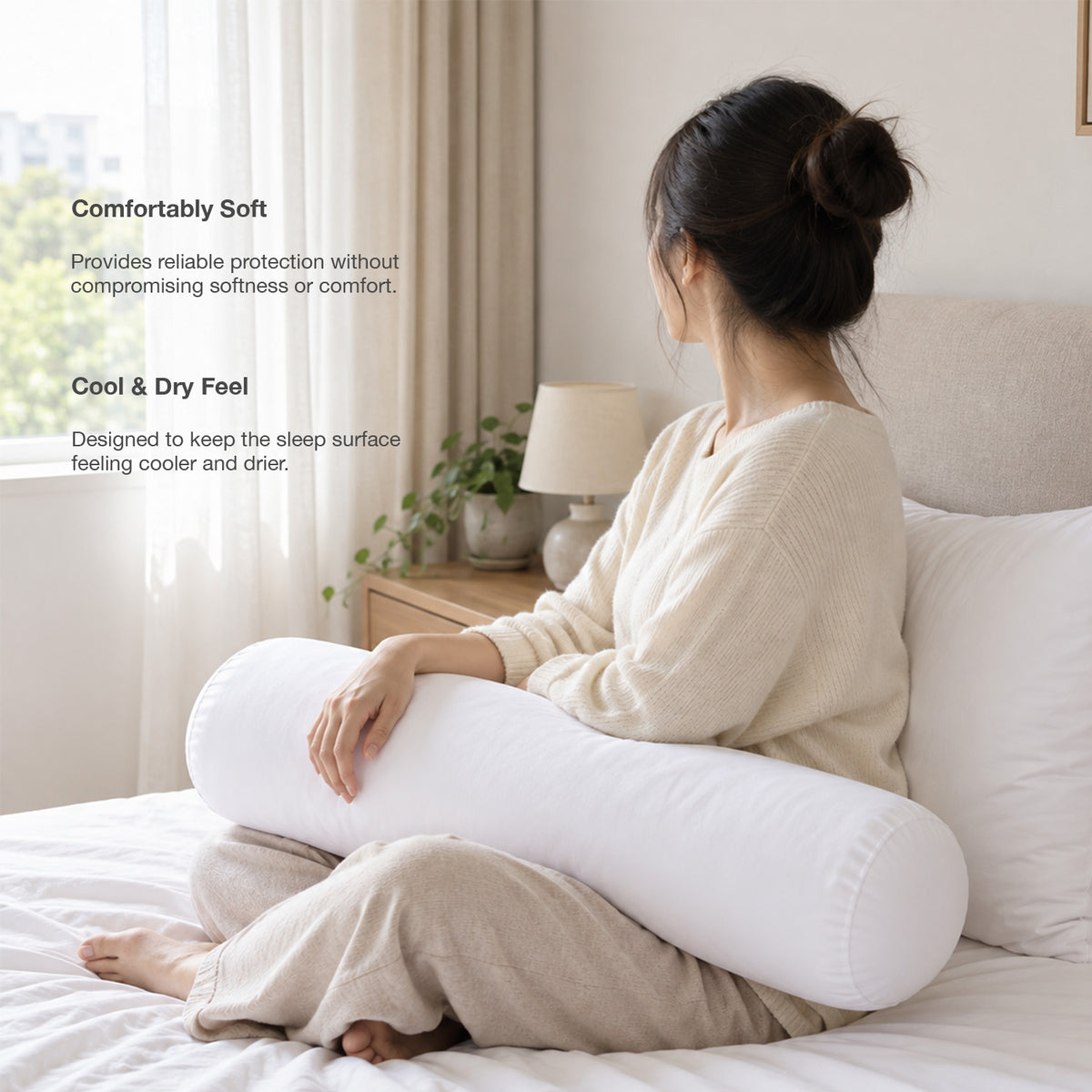 IE Maison Tencel Waterproof Pillow & Bolster Protector