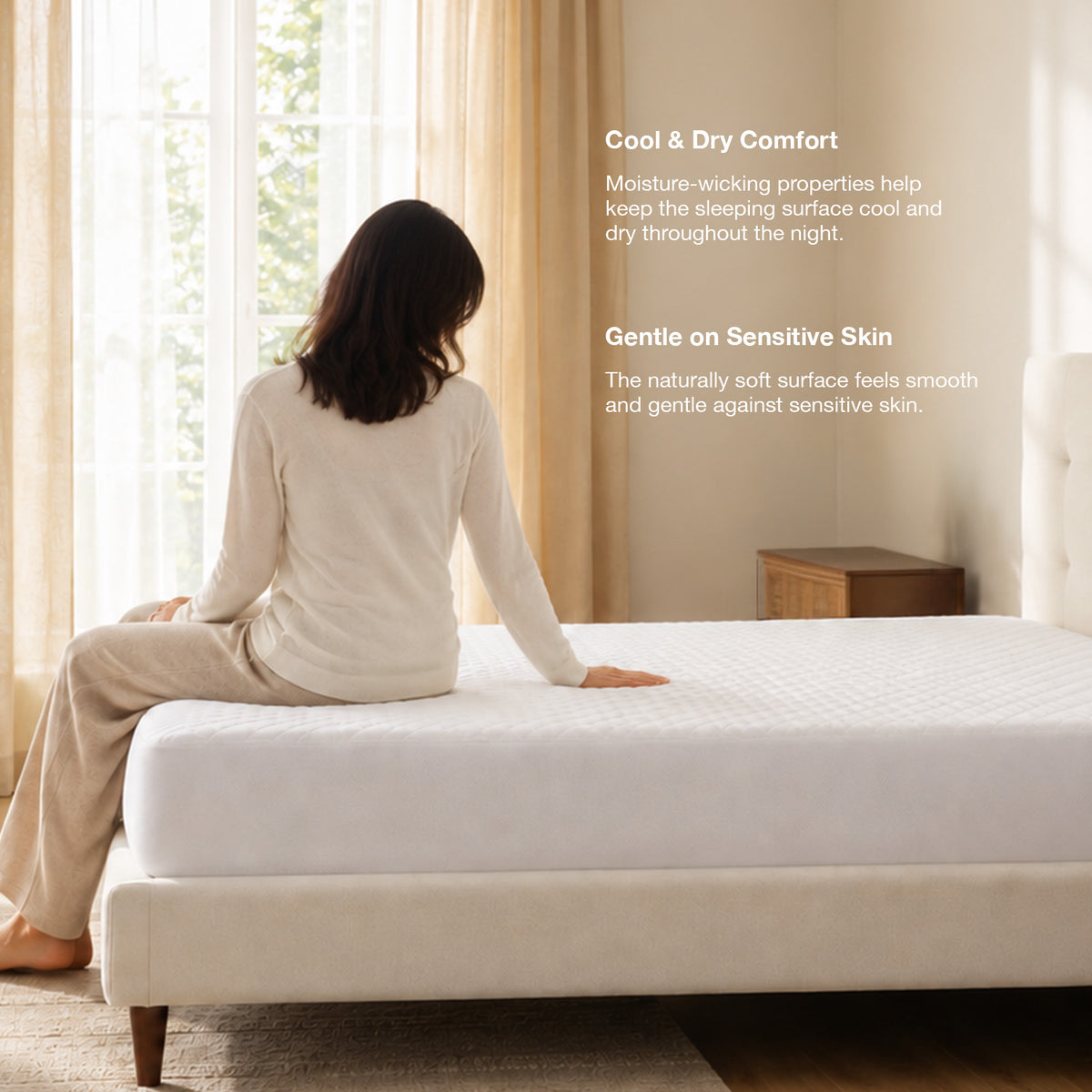 IE Maison Tencel Waterproof Fitted Mattress Protector